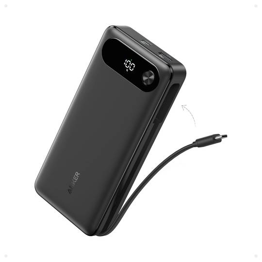 Power bank Anker - 20.000 mAh / 87 Watts / Preto / Com display