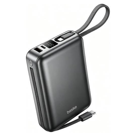 Power bank Basike B201 - 20.000 mAh / 22,5 Watts / Preto / Com display