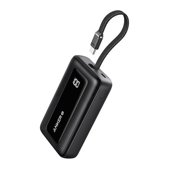 Power bank Anker Zolo - 10.000 mAh / 30 Watts / Preto / Com display