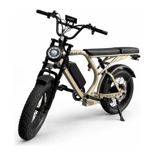 Bicicleta elétrica Urbana NADO K3 - Bateria removível / Dourado / 49 kg